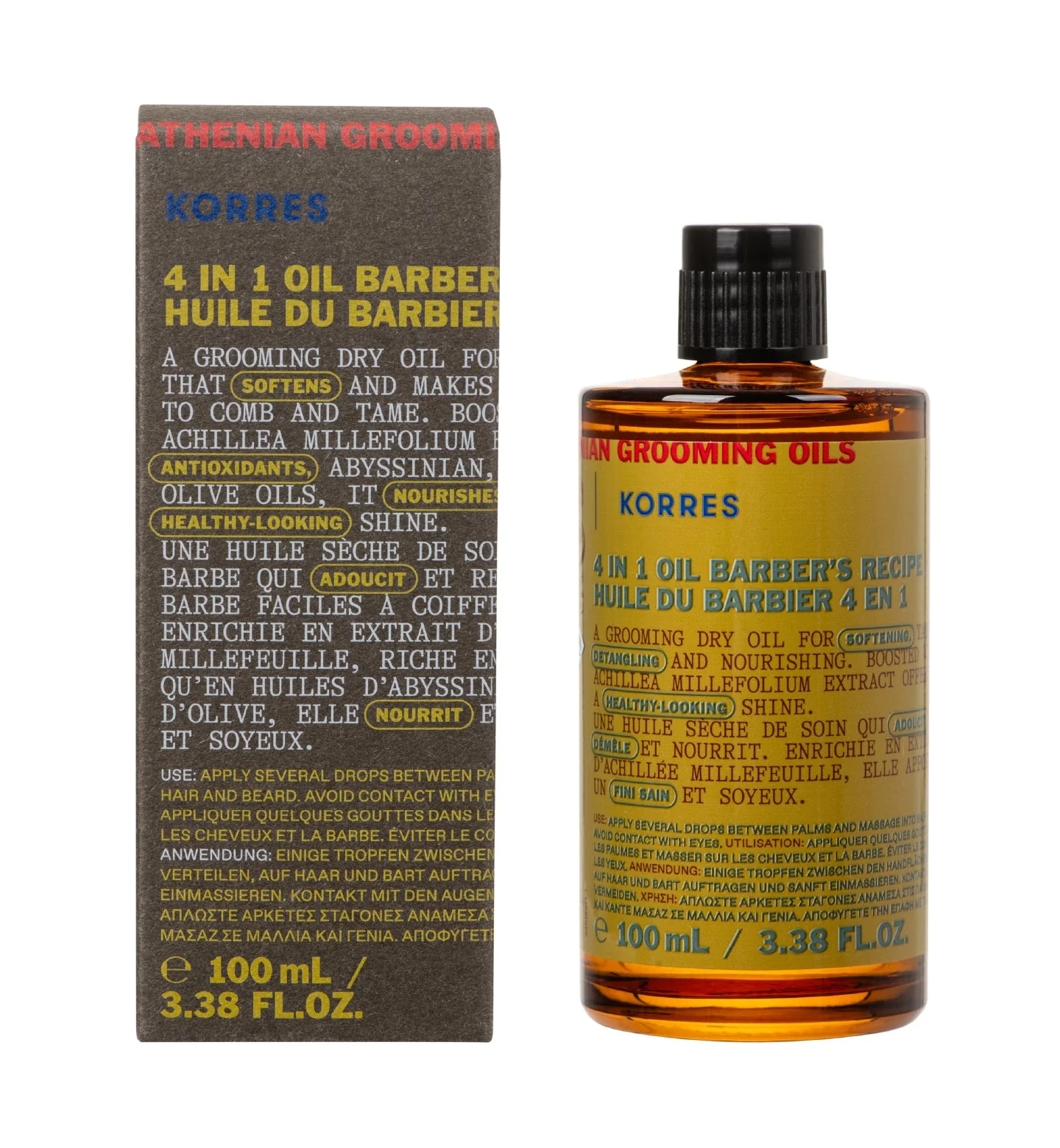 4-in-1 Grooming Oil Barber Recipe for Men - Image 2