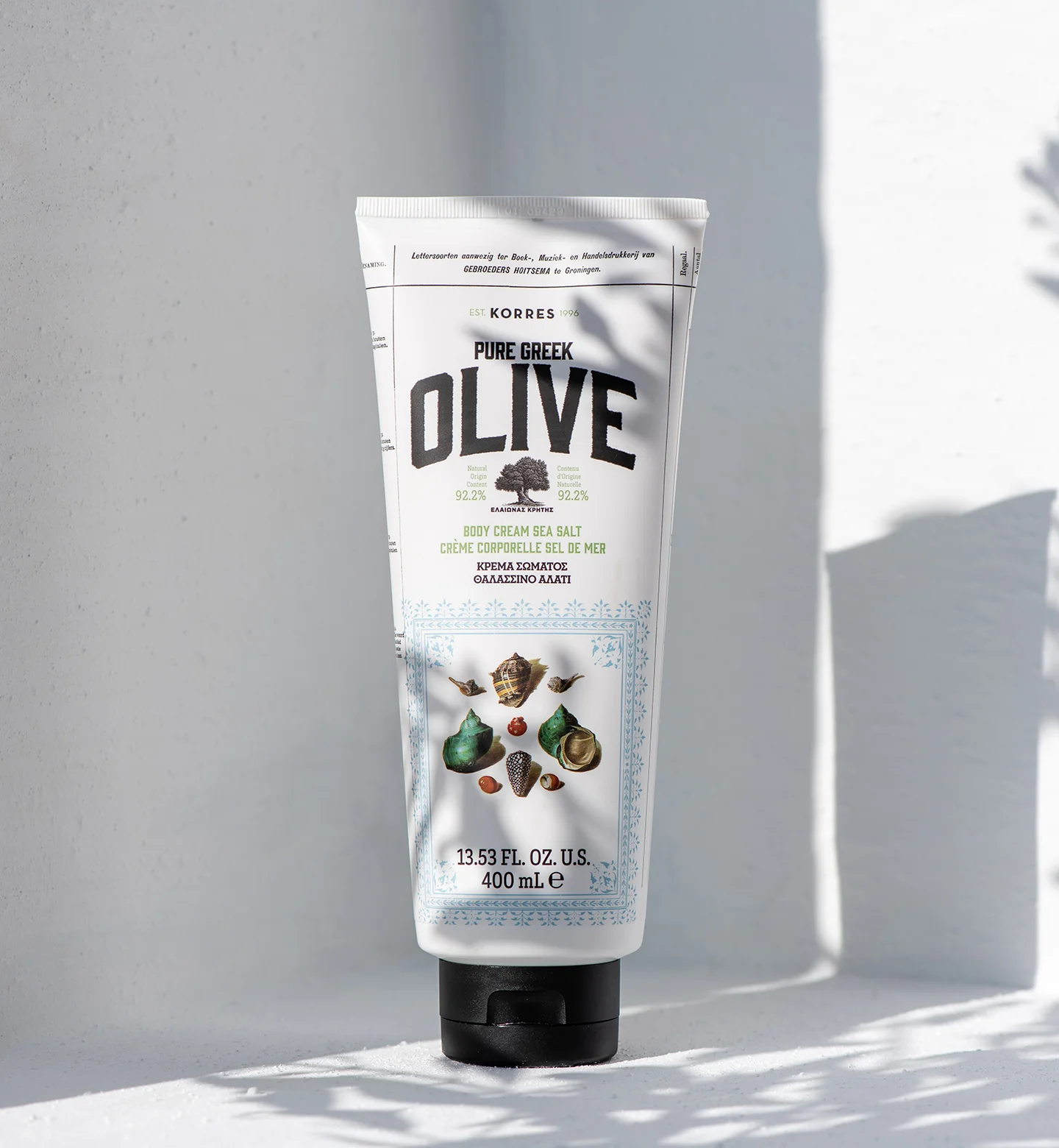 Pure Greek Olive Body Cream Sea Salt 400ML - Image 2